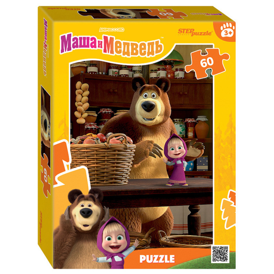 

Пазлы 60 элементов Маша и Медведь Лесные истории STEPpuzzle 81256