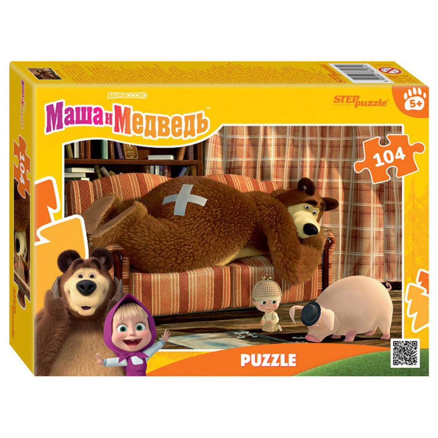 

Пазлы 104 элемента Маша и Медведь Лесные истории STEPpuzzle 82261
