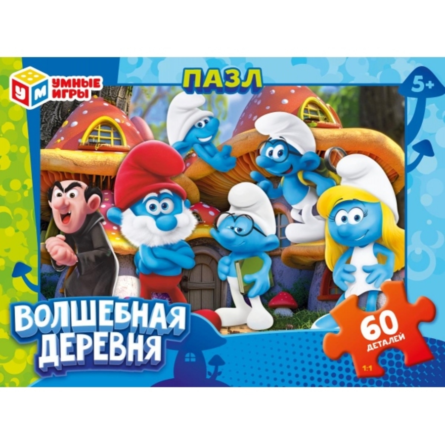 

Пазлы 60 элементов Волшебная деревня УМНЫЕ ИГРЫ 388991