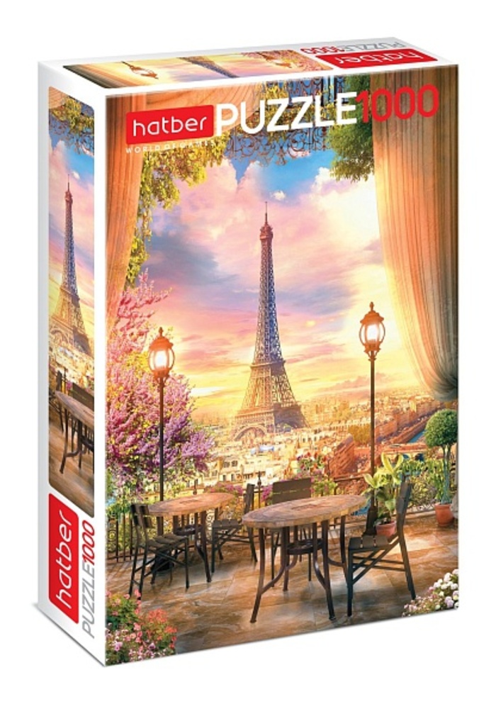 

Пазлы 1000 элементов Романтичный Париж HATBER 1000ПЗ2_14518