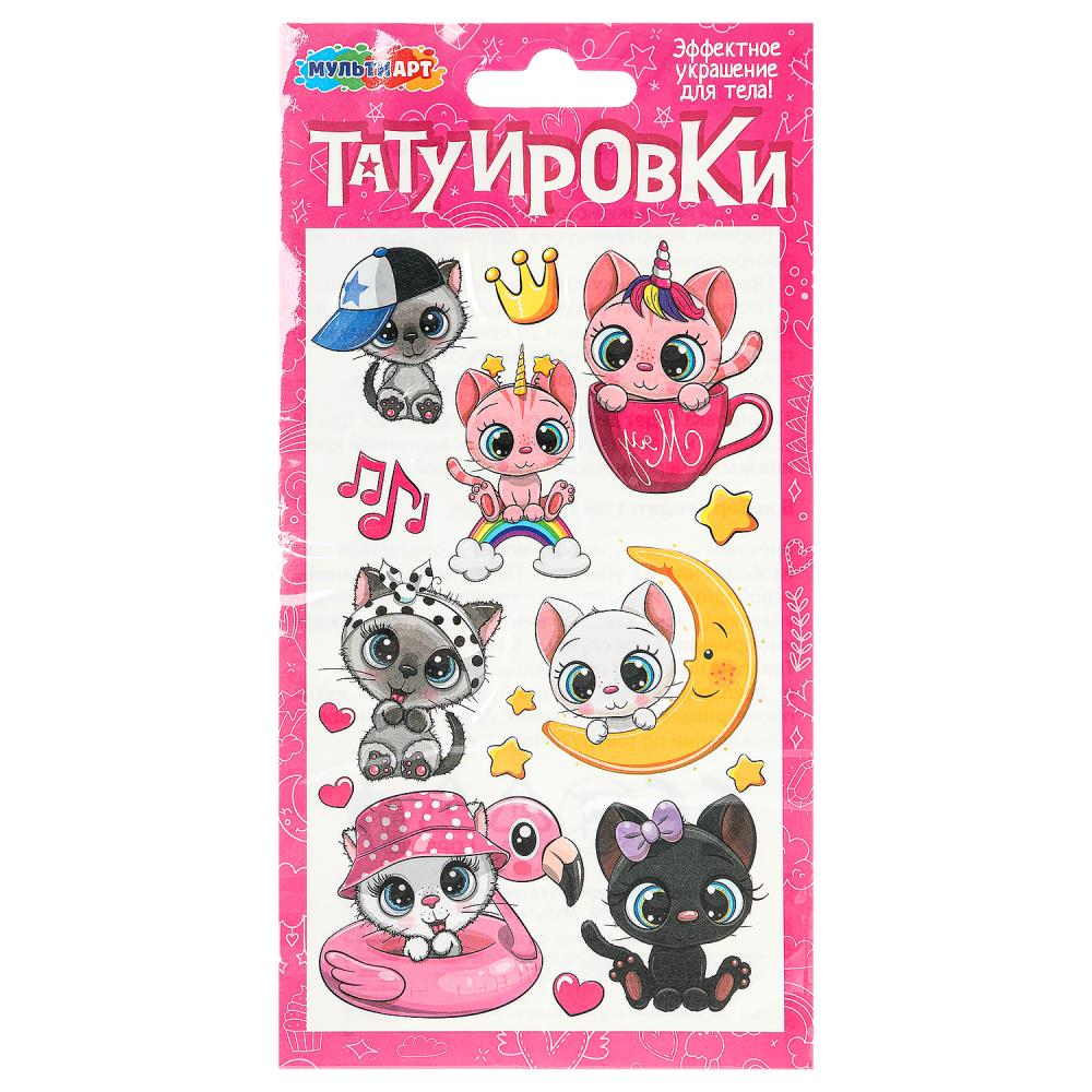 Татуировка переводная 1л Котята MultiArt TATTOO-122121 109₽