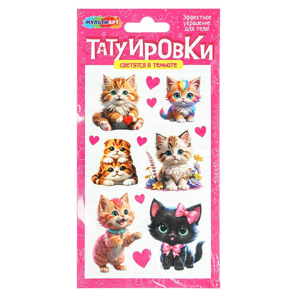 Татуировка переводная 1л Котики свет в темноте MultiArt TATTOO-122133 89₽