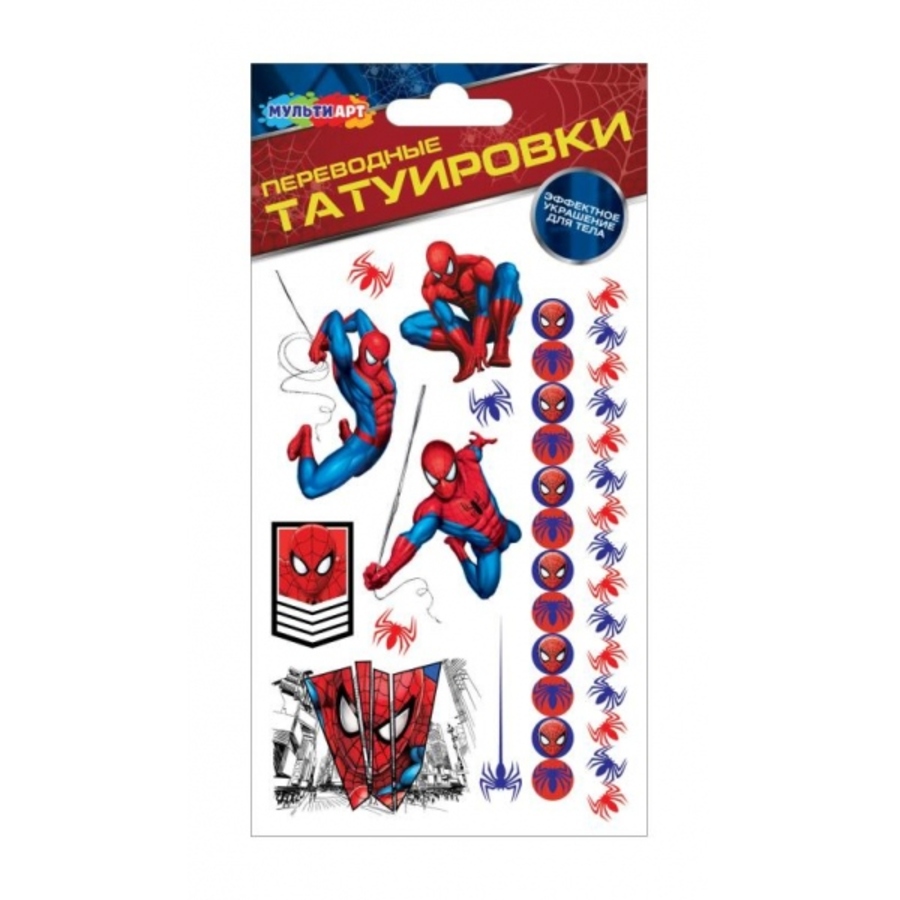Татуировка переводная 1л Человек паук MultiArt TATTOO-122120 109₽