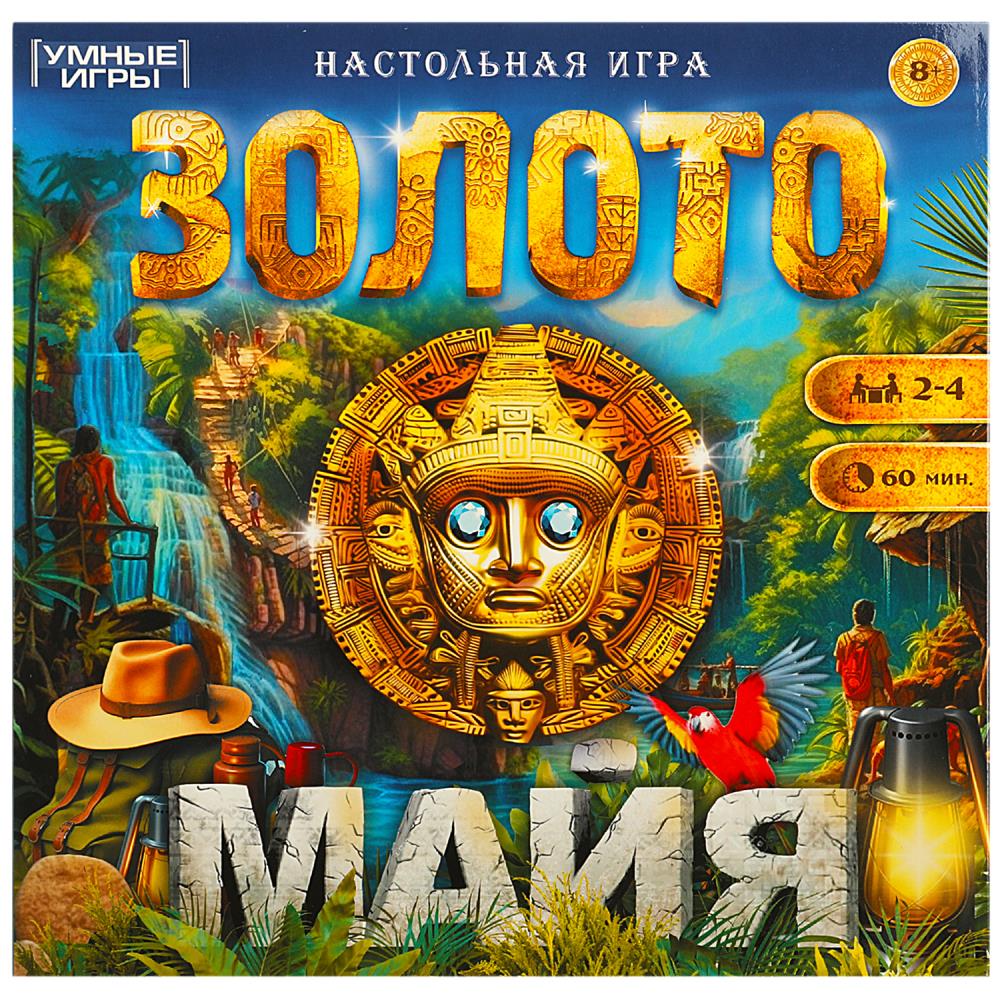 

Игра-Ходилка квадрат Золото майя 40 карточек