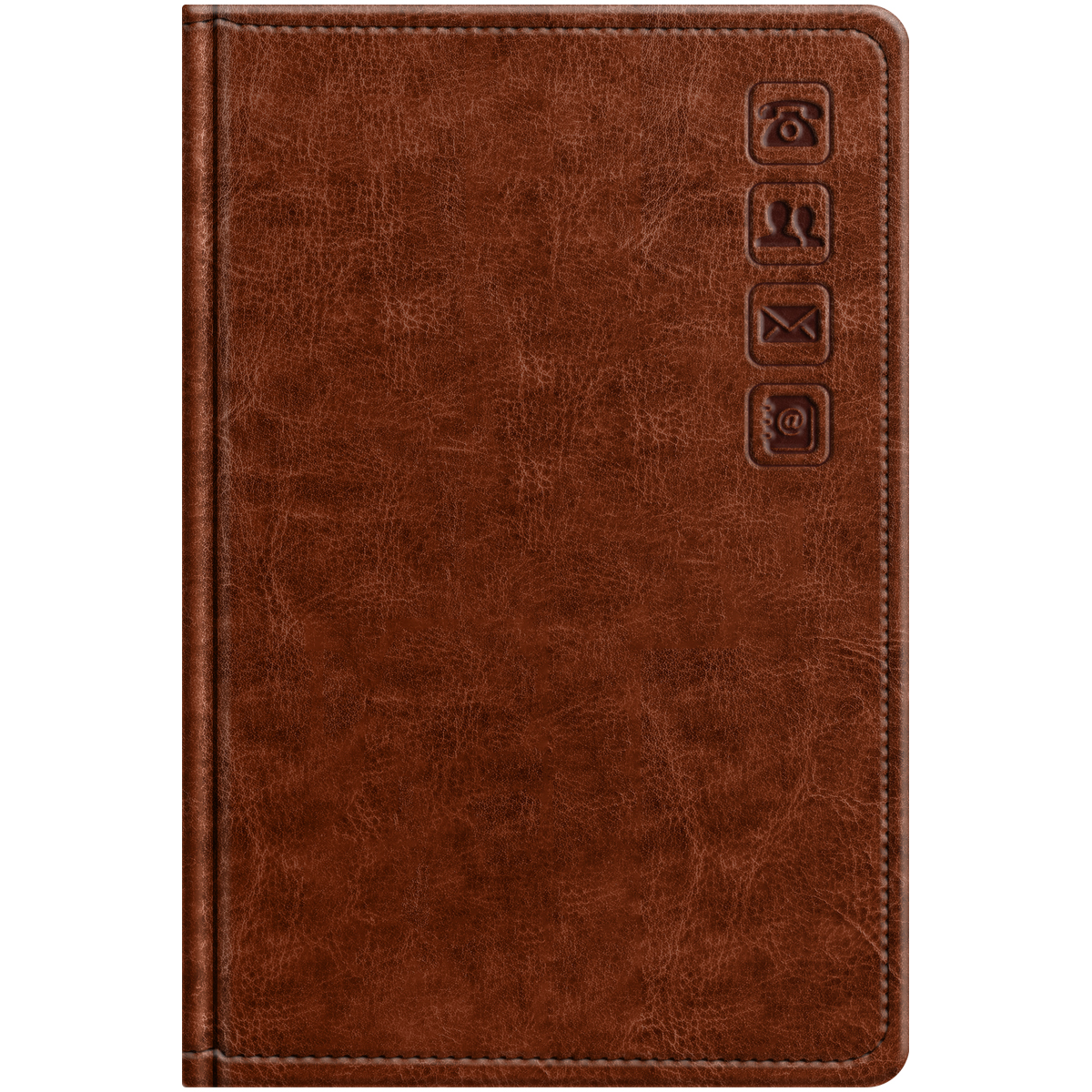 

Телефонная книга А7 64л тв.обл. кожзам Nebraska Brown вырубка BG Pb7_63336