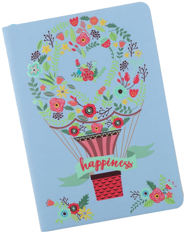 

Книжка записная А6+ 80л интег.обл. Be Happy! Дизайн 5 кожзам КАНЦ-ЭКСМО КЗБХК6802994