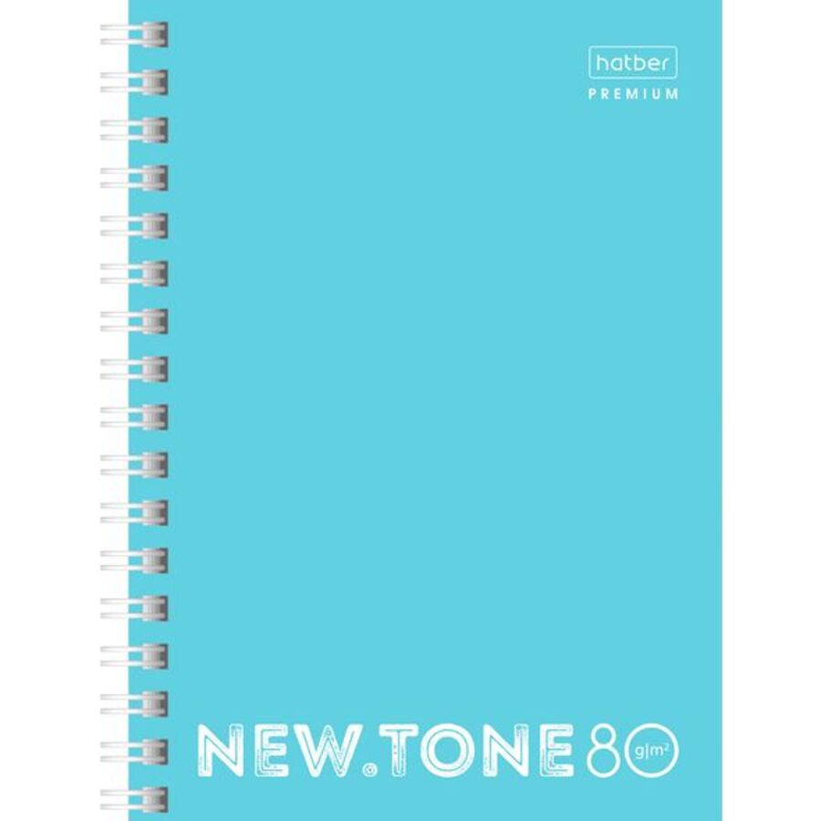 

Книжка записная А6 80л клетка гребень мягк.обл. NEWtone Pastel Незабудка 80г HATBER 80ЗК6лA1гр_05025
