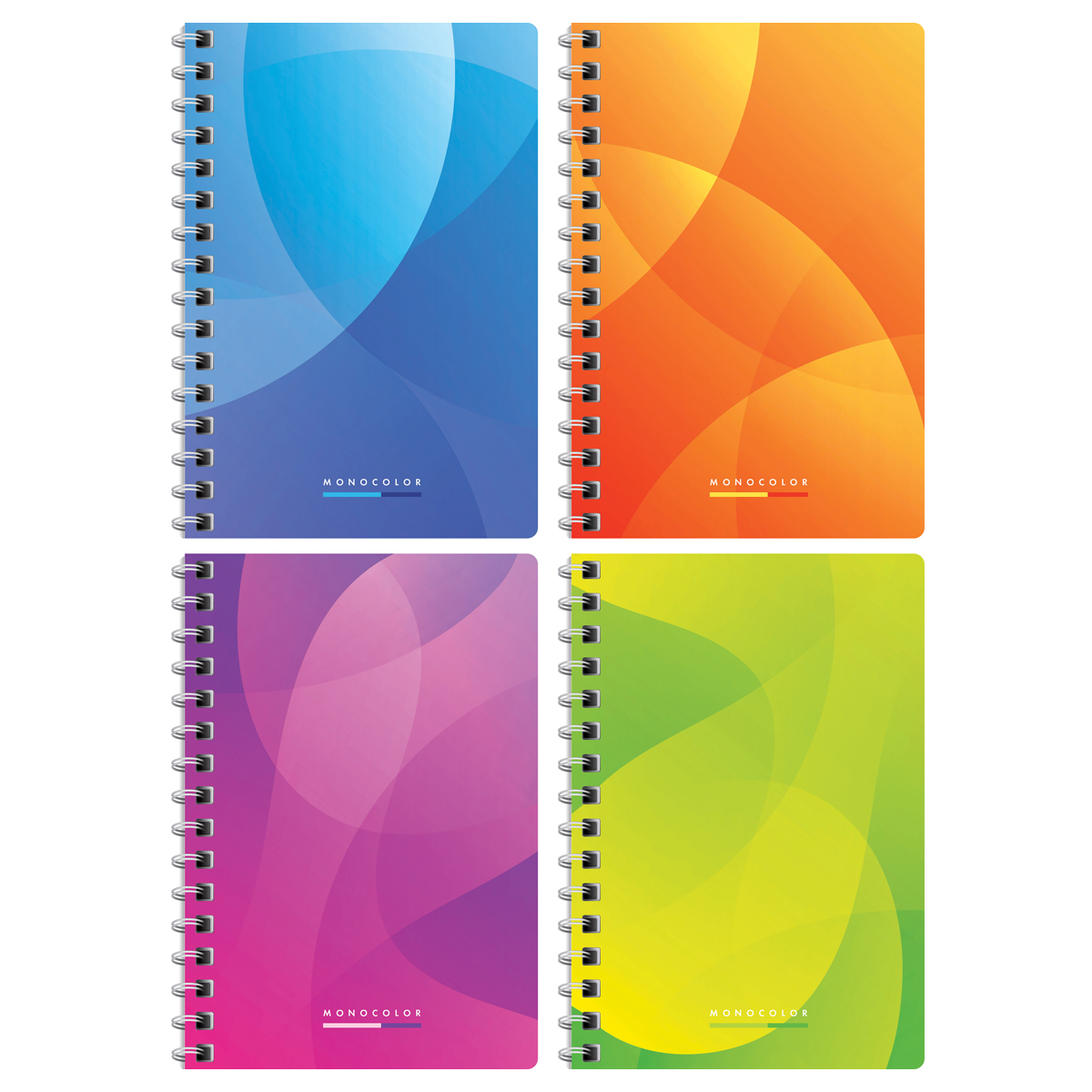 

Книжка записная А6 80л клетка мягк.обл. гребень Lite monocolor ассорти BG ЗК6гр80 12795