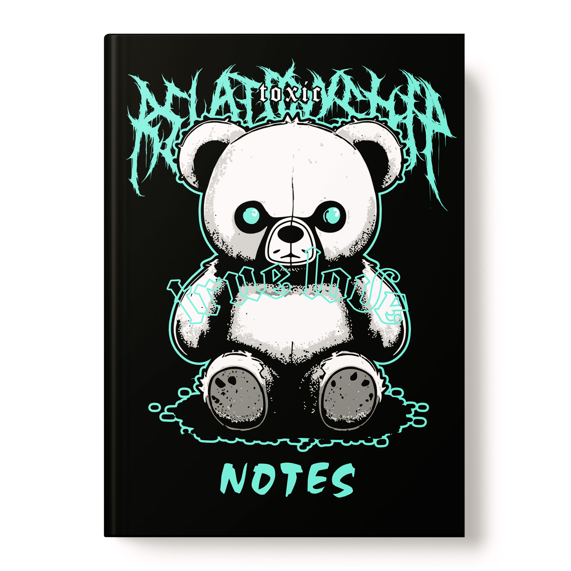 Книжка записная А6 96л клетка твобл Мишка Токсик матлам ACADEMY STYLE 14387 137₽