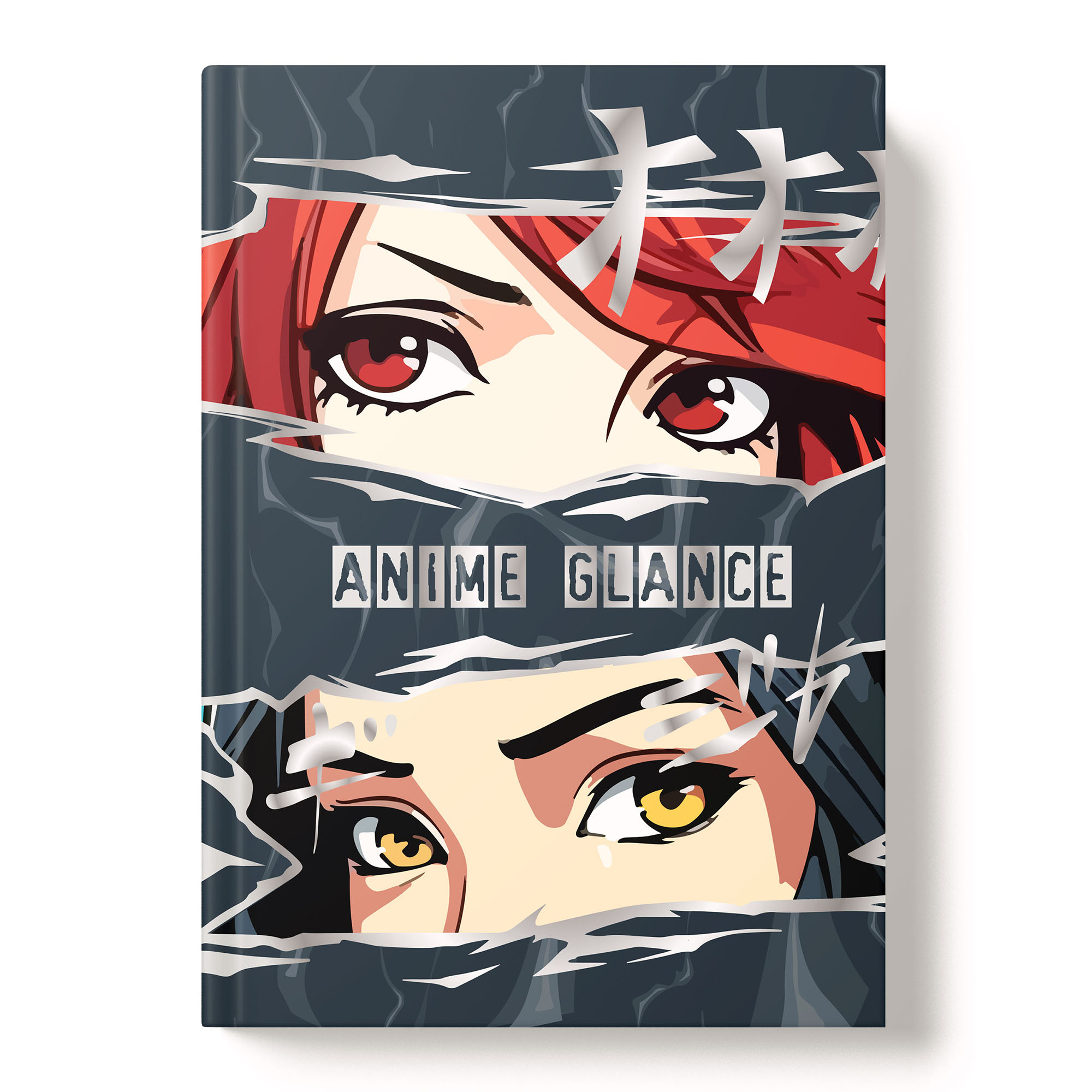 Книжка записная А6 96л клетка твобл Аниме глаза матлам ACADEMY STYLE 14385 137₽