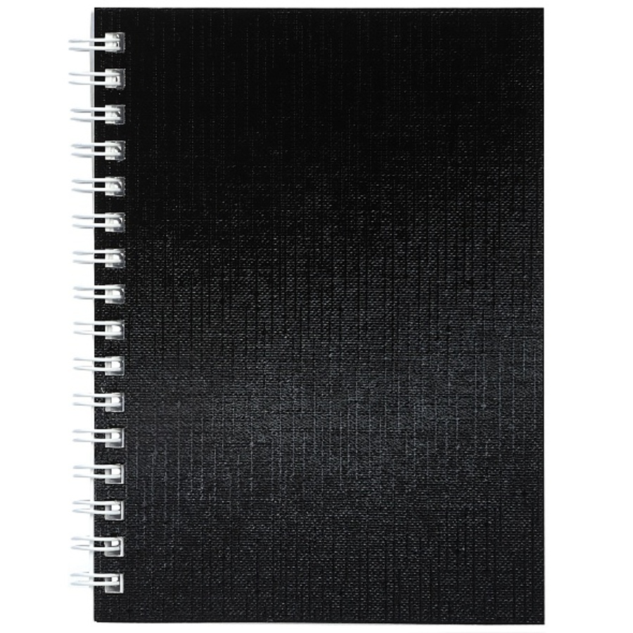 Книжка записная А6 80л клетка гребень Metallic Черная бумвинил HATBER 80ЗК6бвВ1гр 66₽