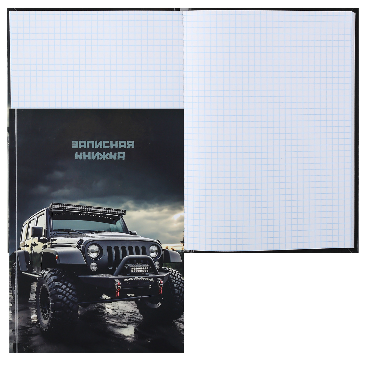

Книжка записная А5 80л клетка тв.обл. Машина глянц.лам. Кокос 252634