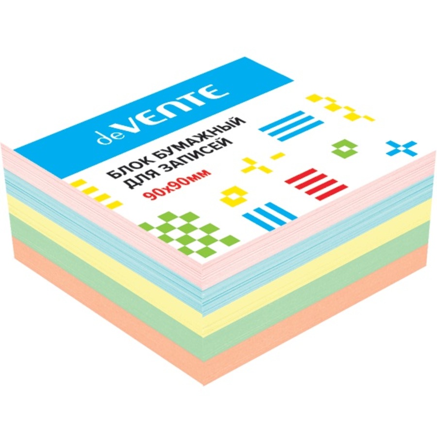 

Блок для записей 90х90х50мм цветной 80г/м2 непроклеенный ATTOMEX 2012800