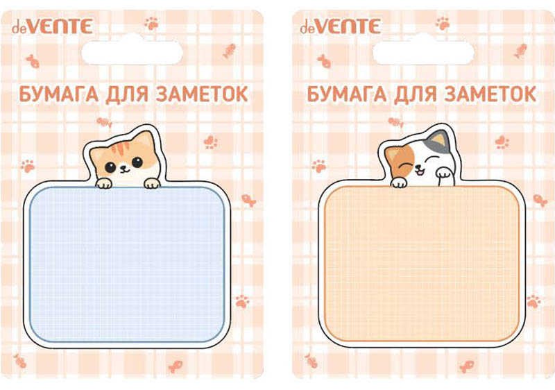 

Блок клейкий 70х70мм 30л Fanny Cats ассорти deVENTE 2010140