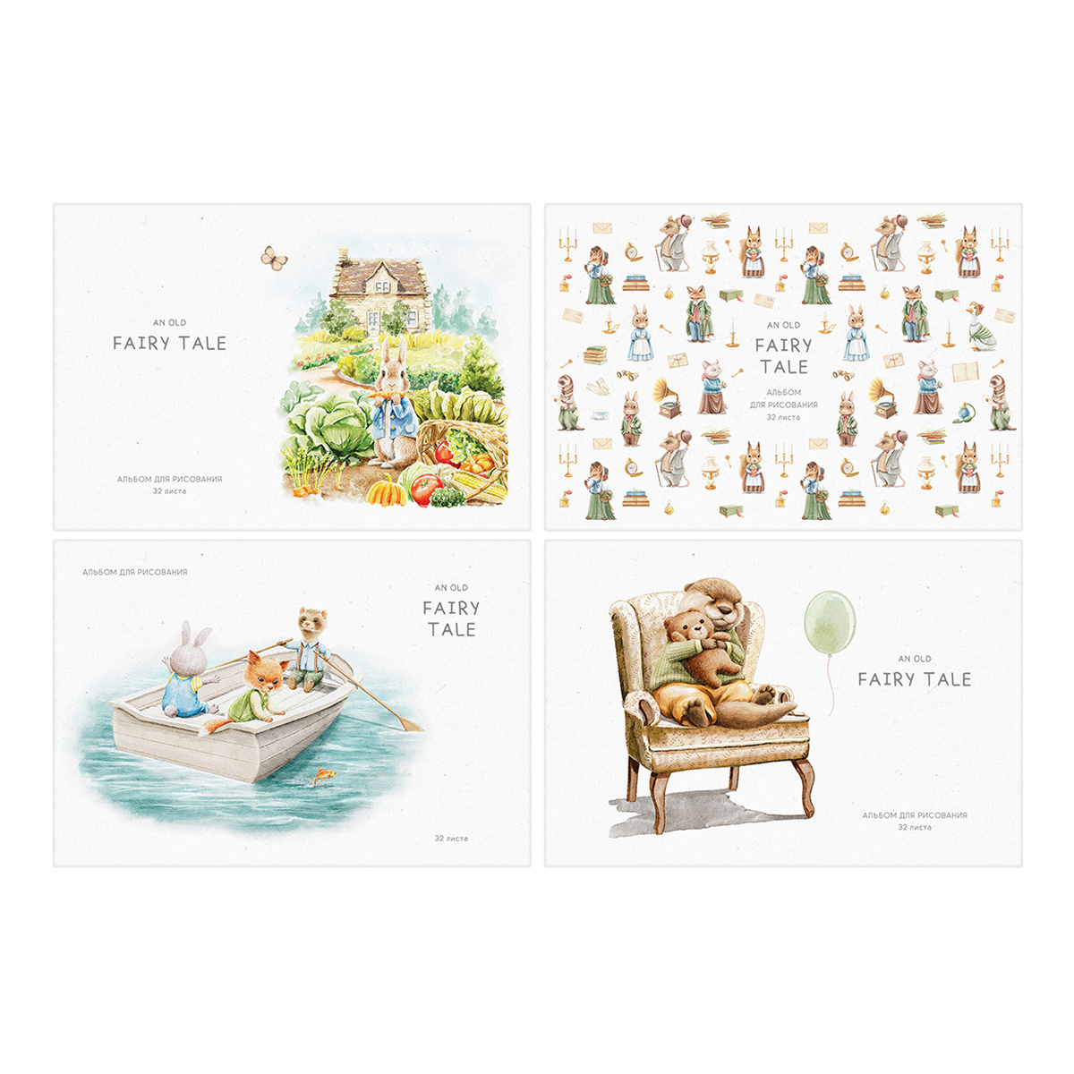 

Альбом для рисования А4 32л скрепка Fairy tale ассорти 100г/м2 BG АР4ск32 12012 (жен)
