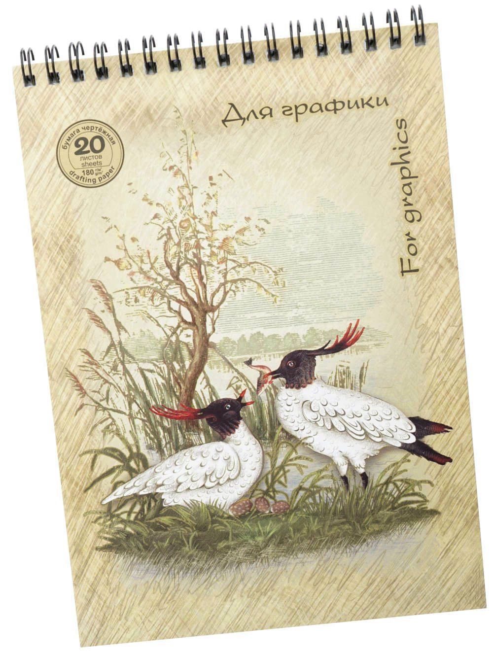 

Скетчбук А5 20л гребень мягк.обл. Для графики 180г/м2 ЛИЛИЯ ХОЛДИНГ БГ/А5