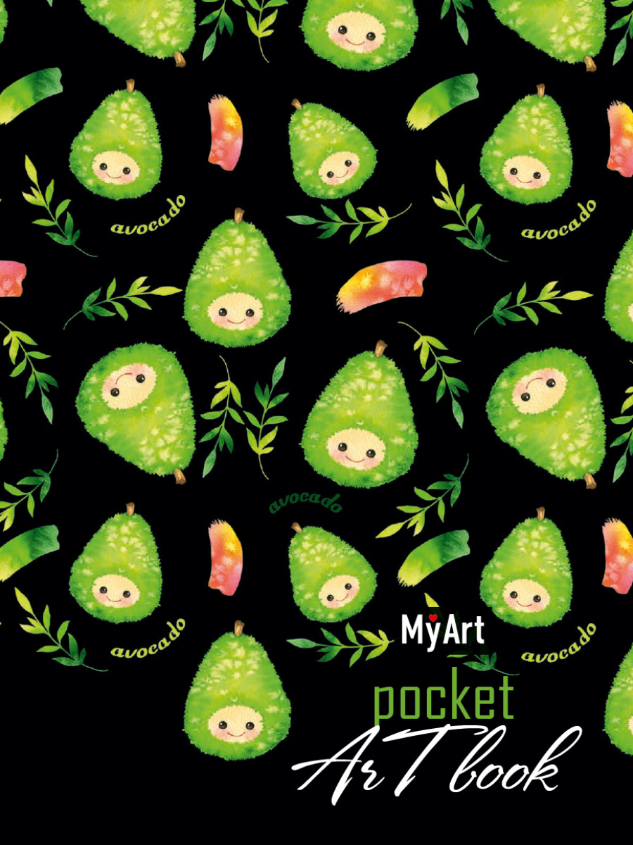 

Скетчбук А6 80л склейка мягк.обл. MyArt Pocket ArtBook Авокадо выб.лак ПРОФ-ПРЕСС 80-2070