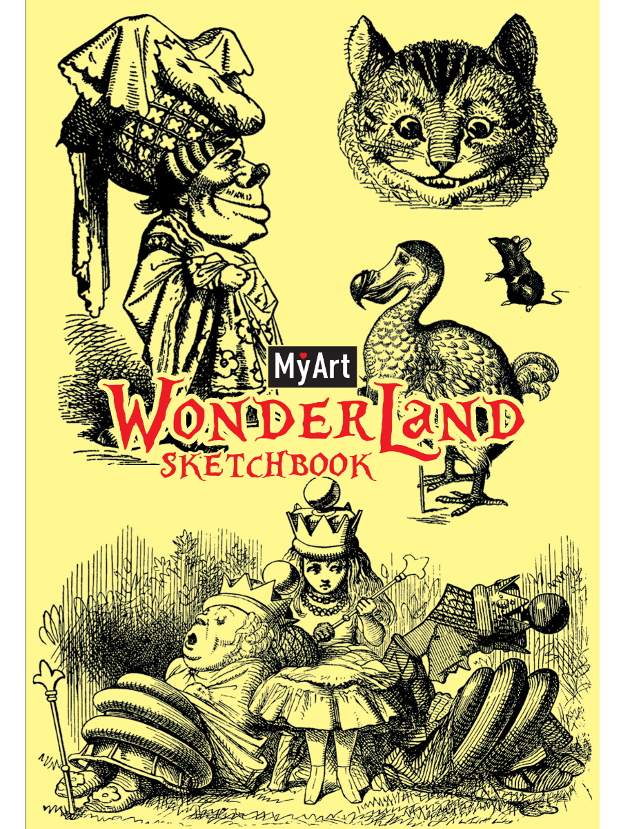 

Скетчбук 120х180мм 64л нить тв.обл. MyArt Wonderland В стране чудес выб.лак 120г/м2 ПРОФ-ПРЕСС 64-0604