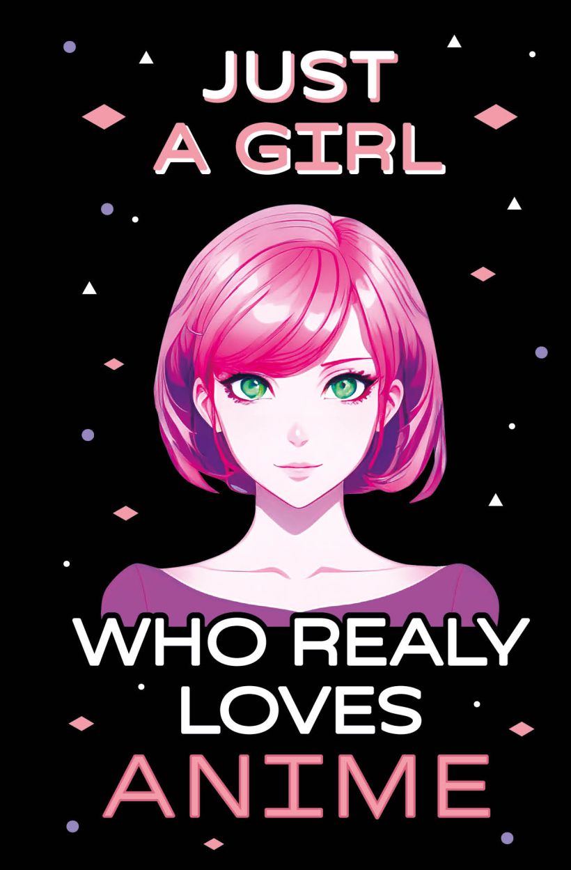 

Скетчбук А5 48л склейка тв.обл. Just A Girl Who Loves Anime темный 160г/м2 БОМБОРА 1331172