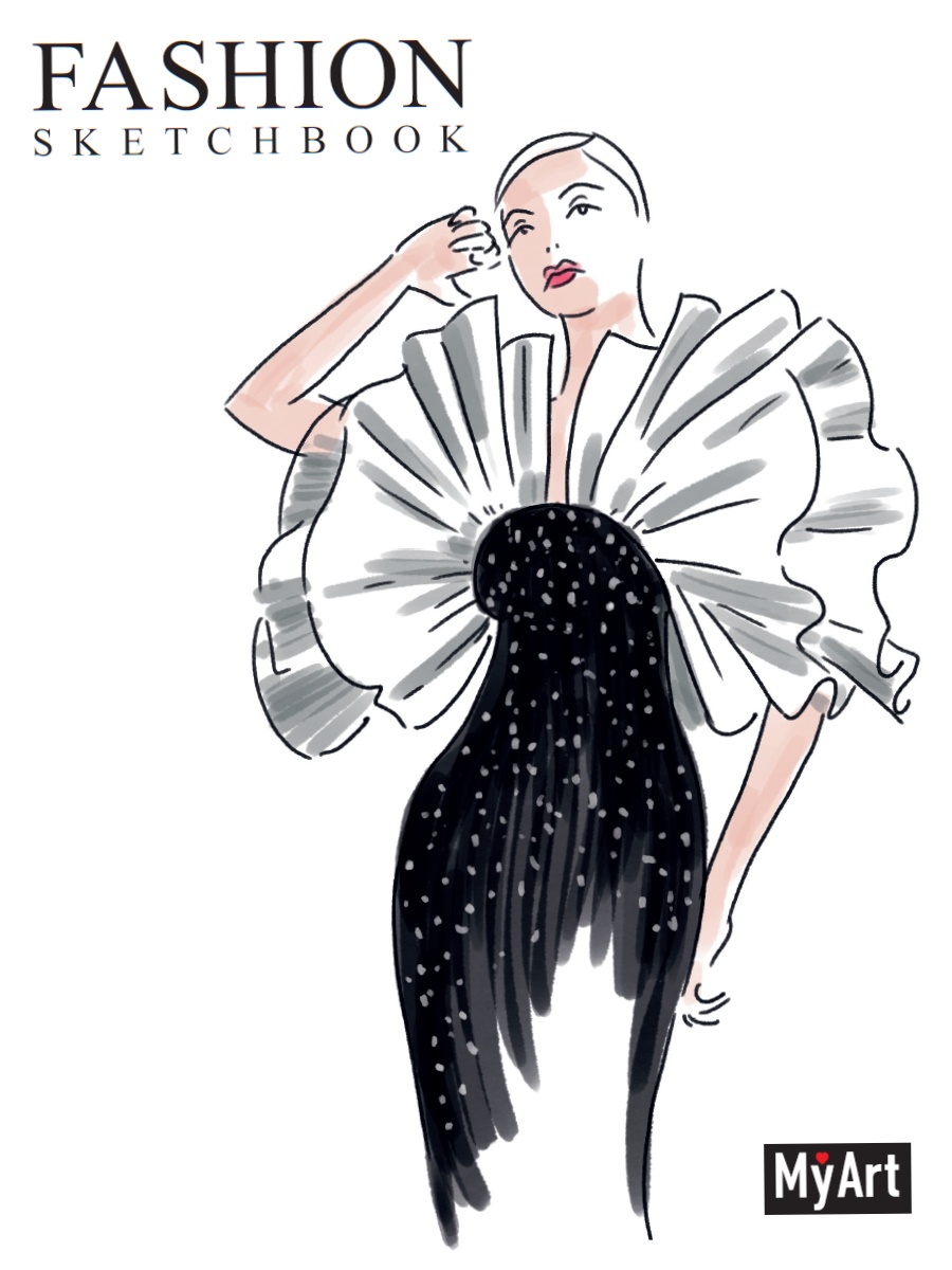 

Скетчбук А5 40л гребень тв.обл. MyArt Fashion Дива выб.лак ПРОФ-ПРЕСС 40-0934