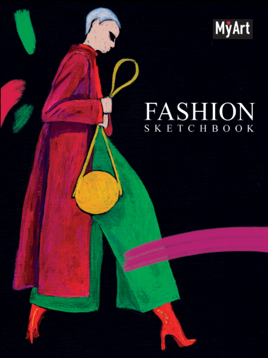 

Скетчбук А5 40л гребень тв.обл. MyArt Fashion Модель с сумкой выб.лак ПРОФ-ПРЕСС 40-0936