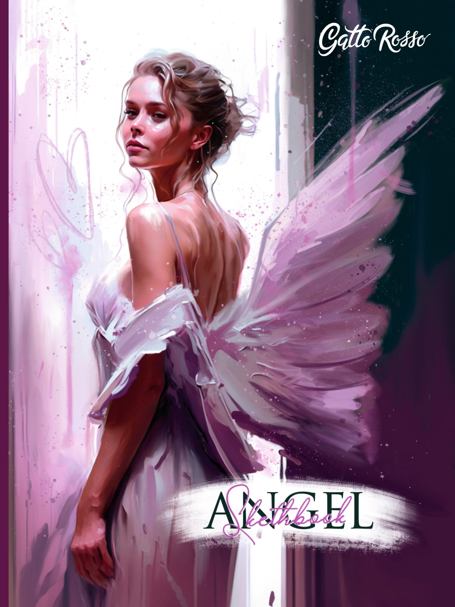 

Скетчбук 200х260мм 64л склейка тв.обл. Gatto Rosso Sketchbook Angel in Purple ПРОФ-ПРЕСС 64-7989