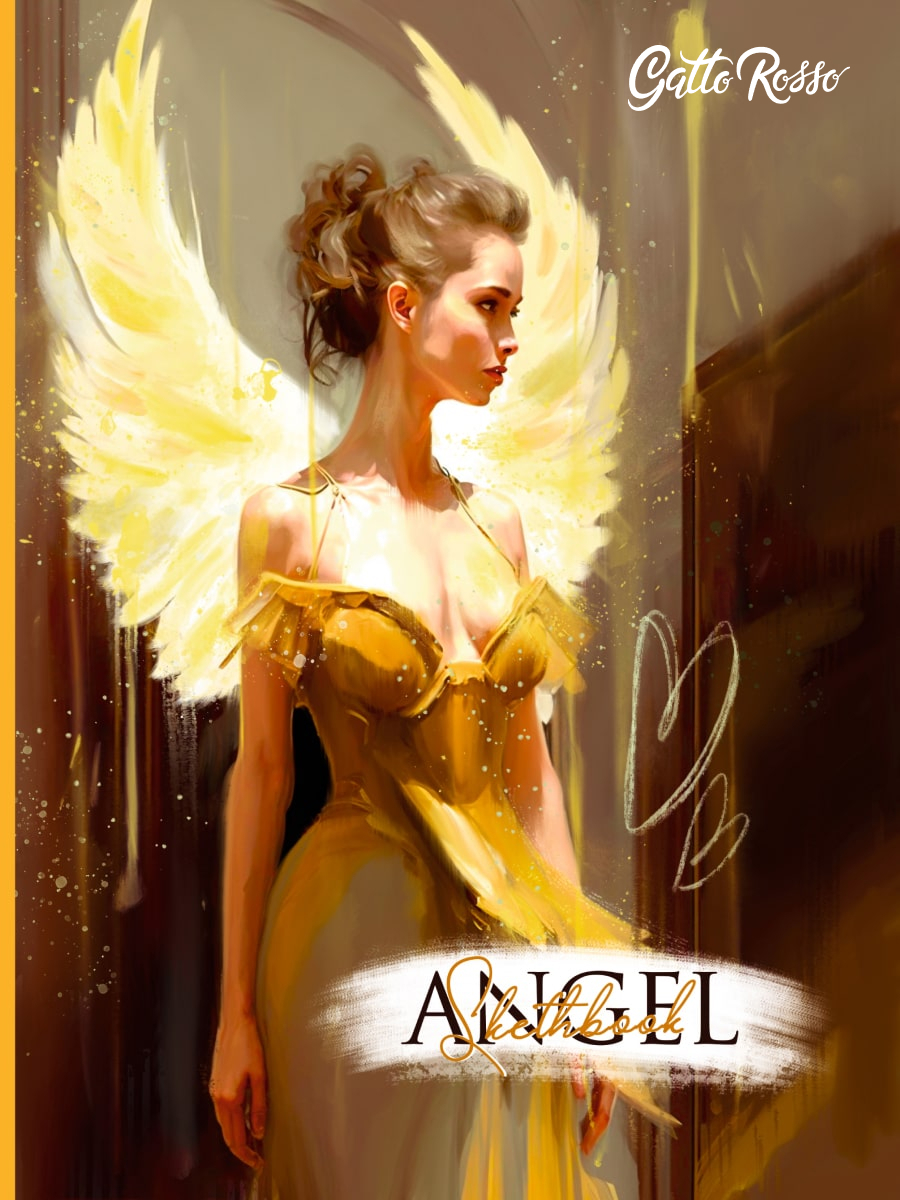 

Скетчбук 200х260мм 64л склейка тв.обл. Gatto Rosso Sketchbook Angel in Yellow ПРОФ-ПРЕСС 64-7991