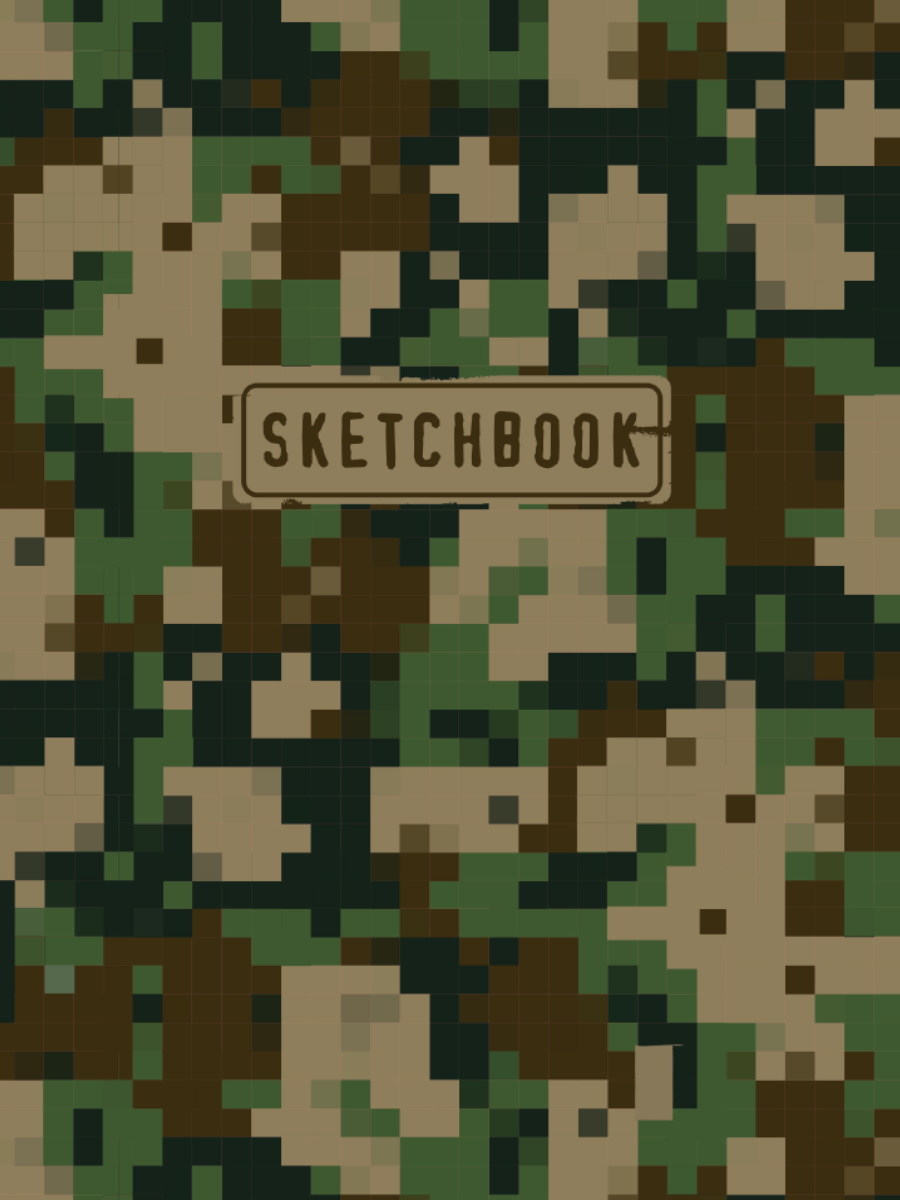 

Скетчбук А5 80л склейка тв.обл. Хаки мат.лам. выб.лак резинка 100г/м2 ПРОФ-ПРЕСС 80-0066