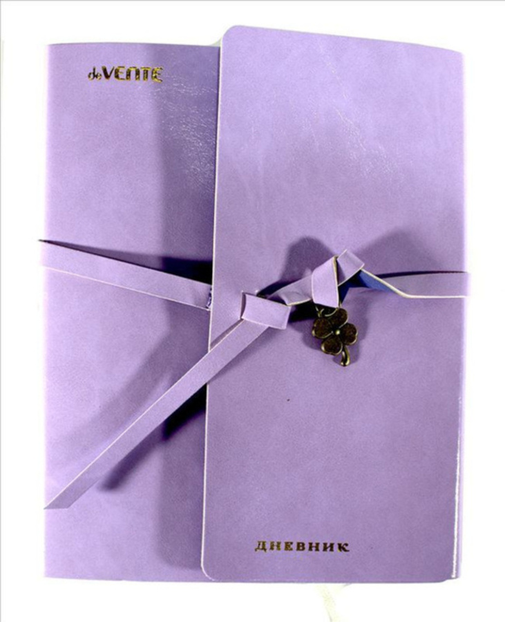 

Дневник универсальный интег.обл. Fashion style сиреневая иск.кожа шнурок deVENTE 2021026 (жен)