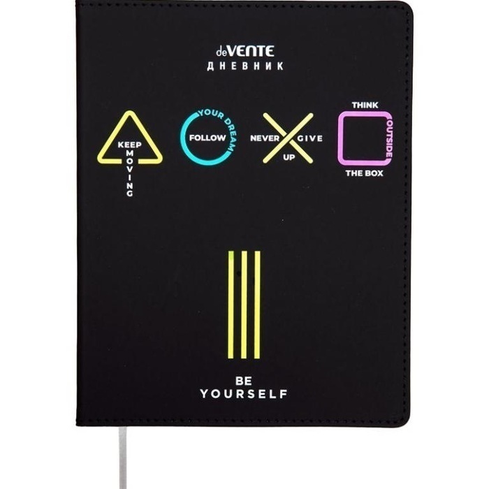 

Дневник универсальный интег.обл. Game иск.кожа шелкография ляссе deVENTE 2020462 (муж)