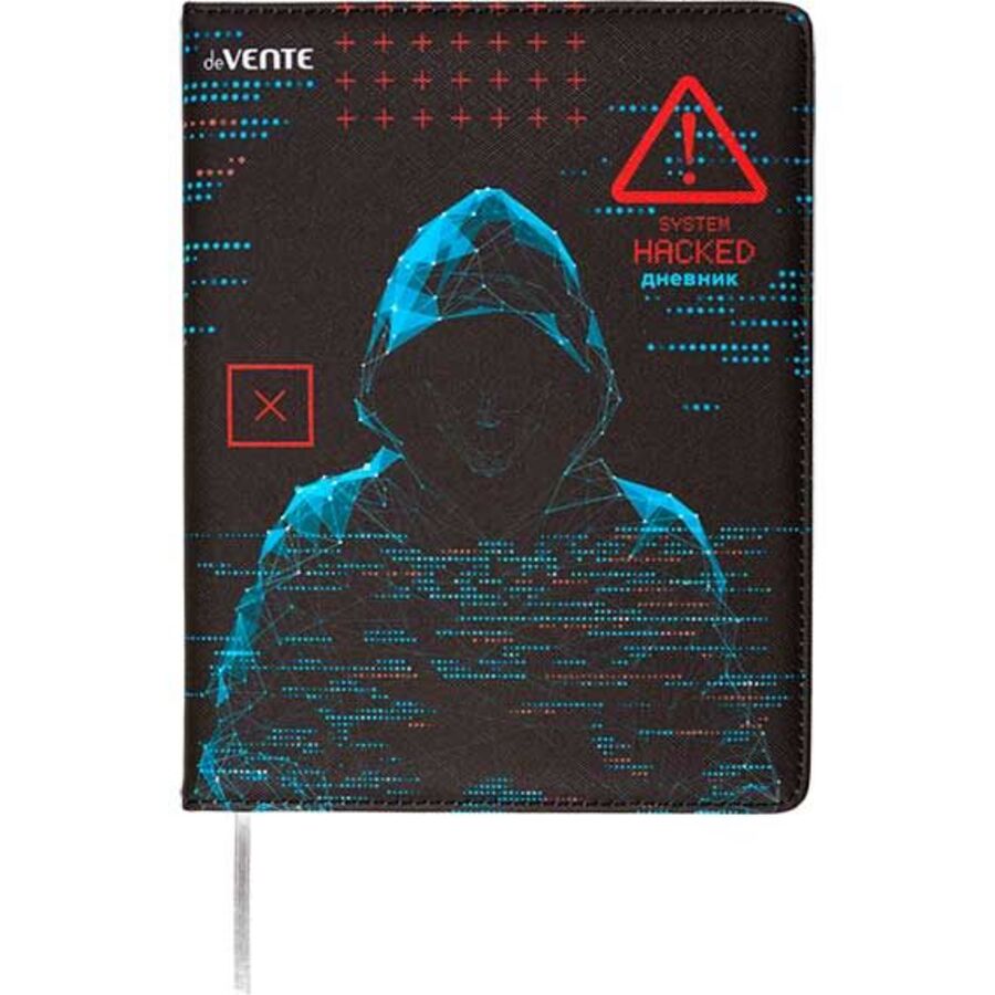 

Дневник универсальный тв.обл. Label Hacker кожзам ляссе deVENTE 2020507 (уни)