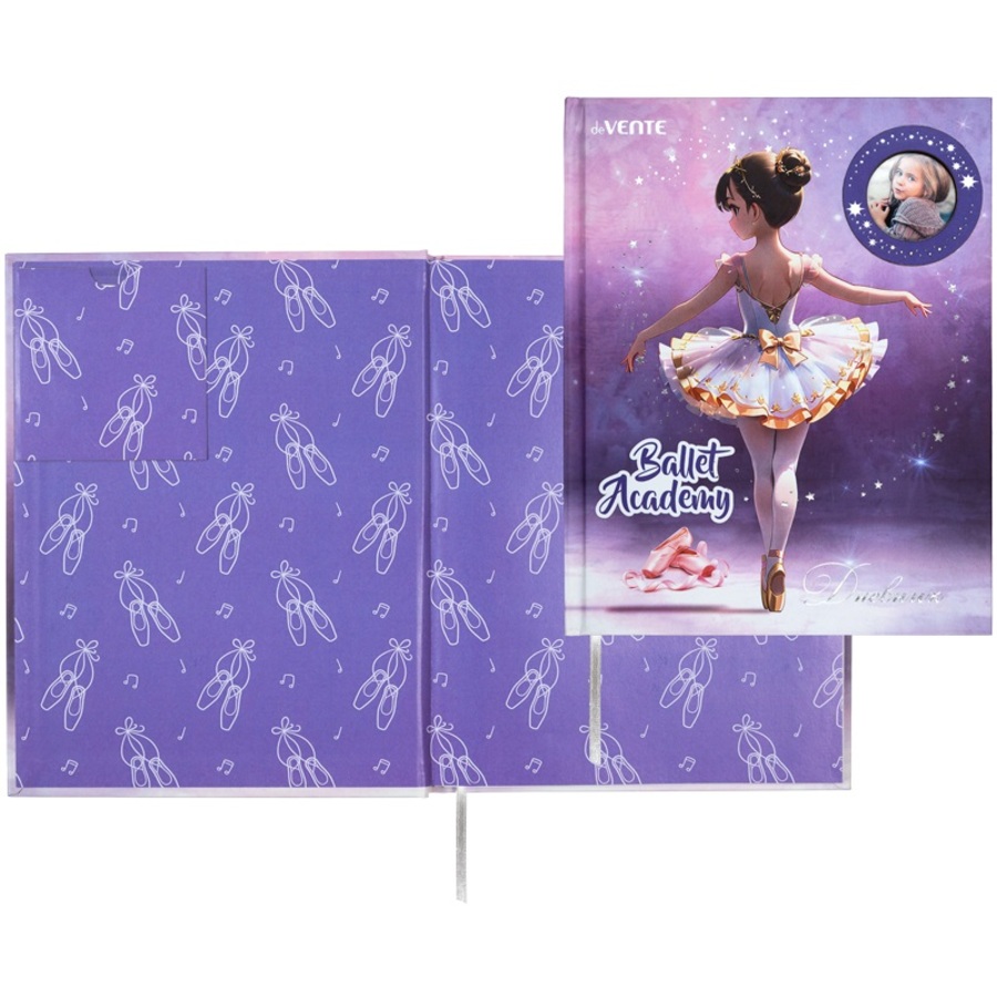 

Дневник универсальный тв.обл. Ballet Academy тисн.фольгой рамка для фото deVENTE 2020500 (жен)