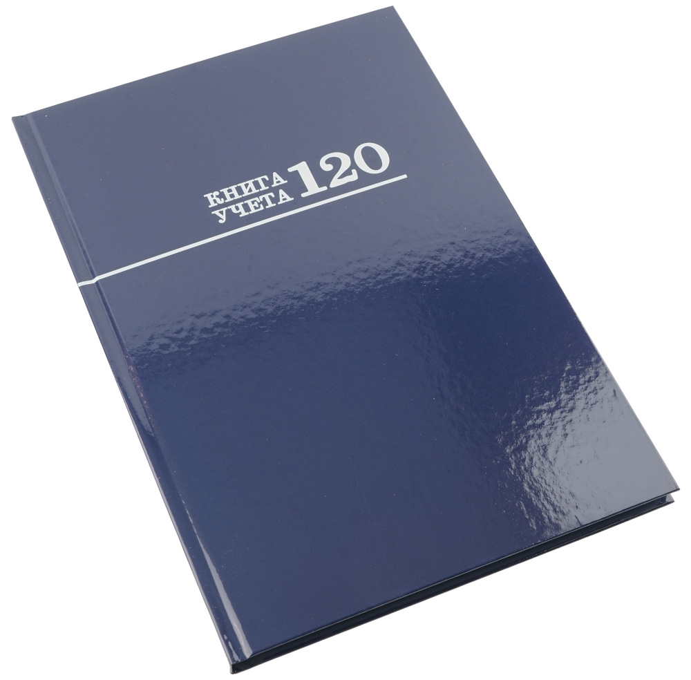 

Книга учета А4 120л клетка тв.обл. Синяя глянец PROF-PRESS 120-8671
