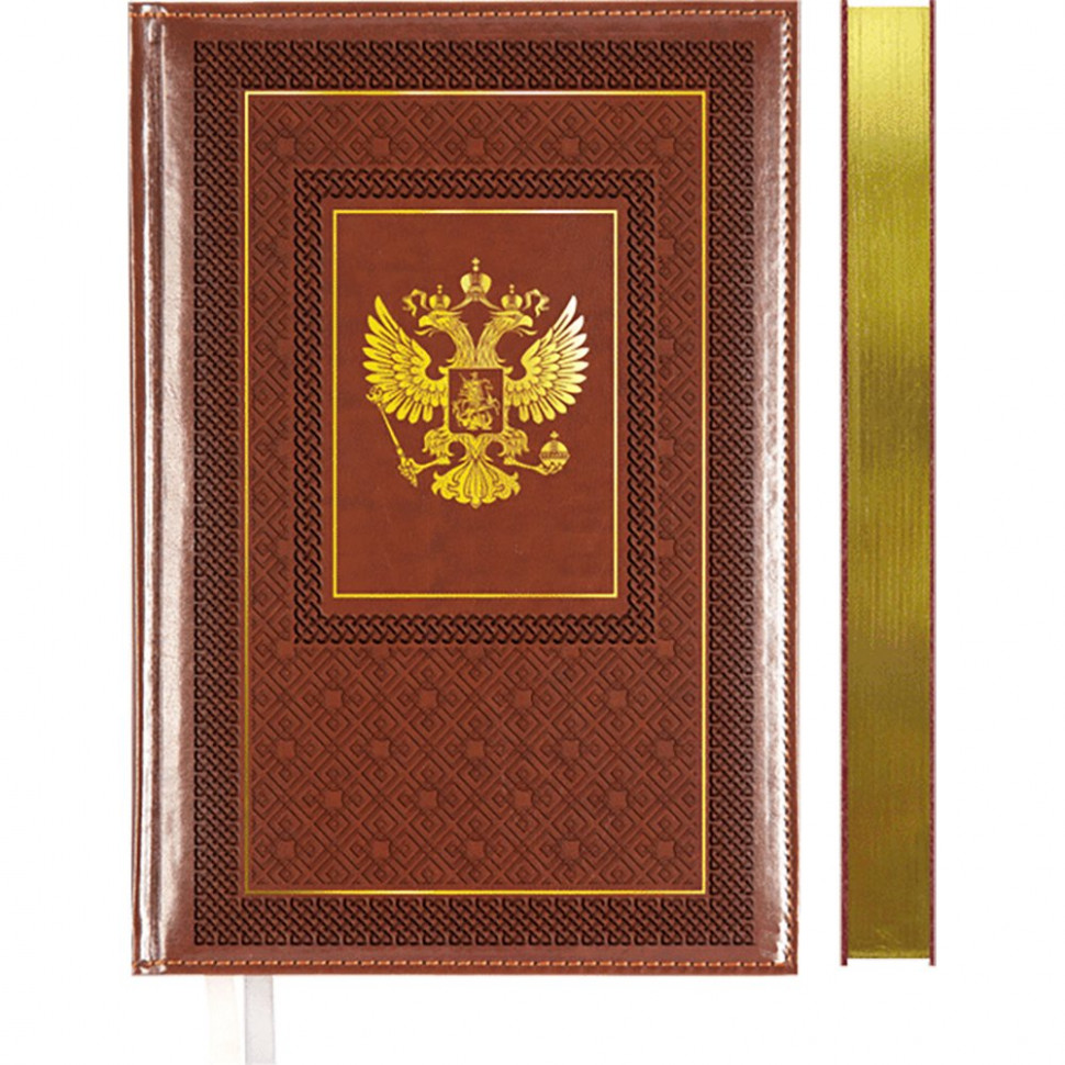 

Ежедневник А5 160л недатир. тв.обл. Symbol коричневый кожзам deVENTE 2034909