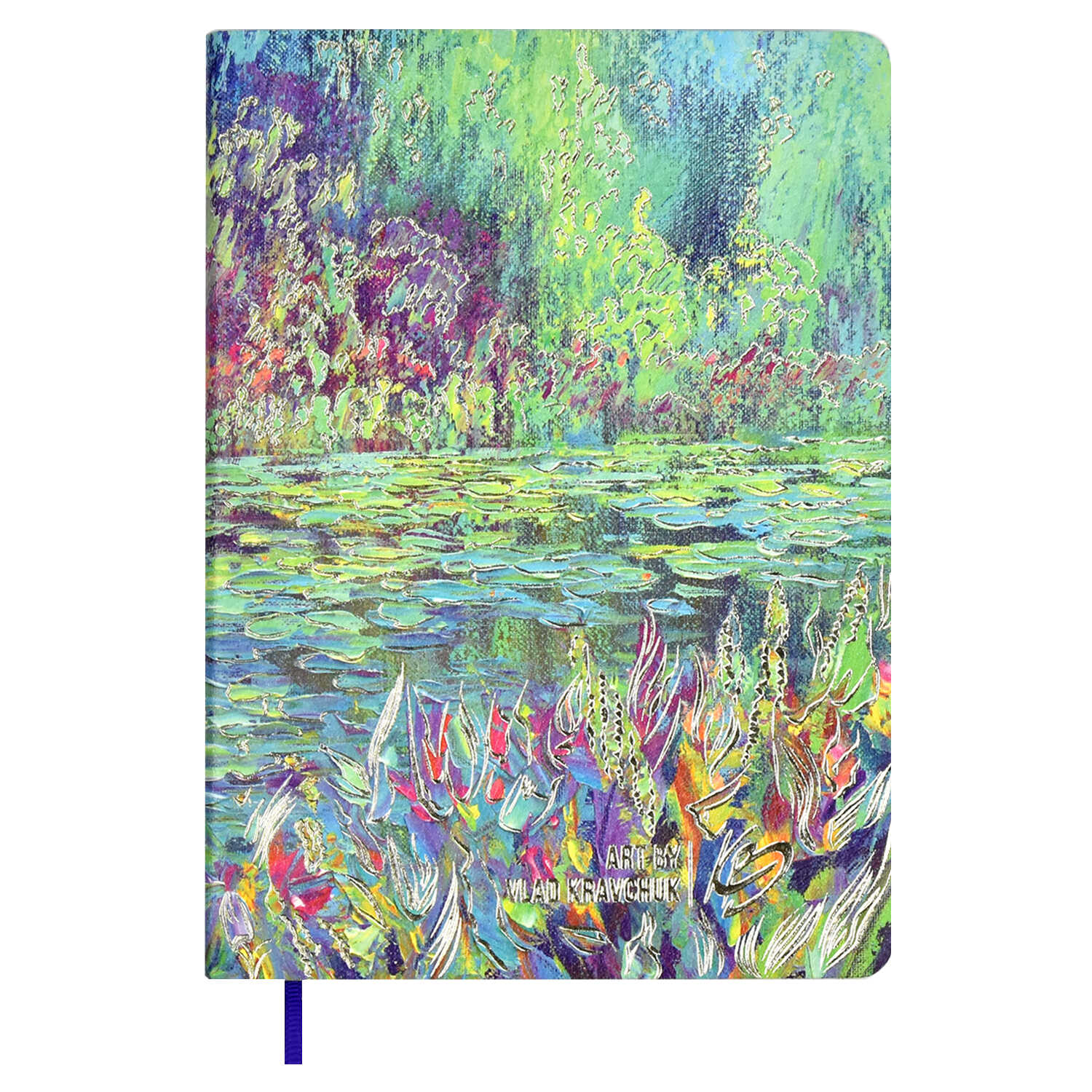 

Ежедневник А6 120л недатир. интег.обл. ВЛАД КРАВЧУК Пруд кожзам ляссе ESCALADA 64035