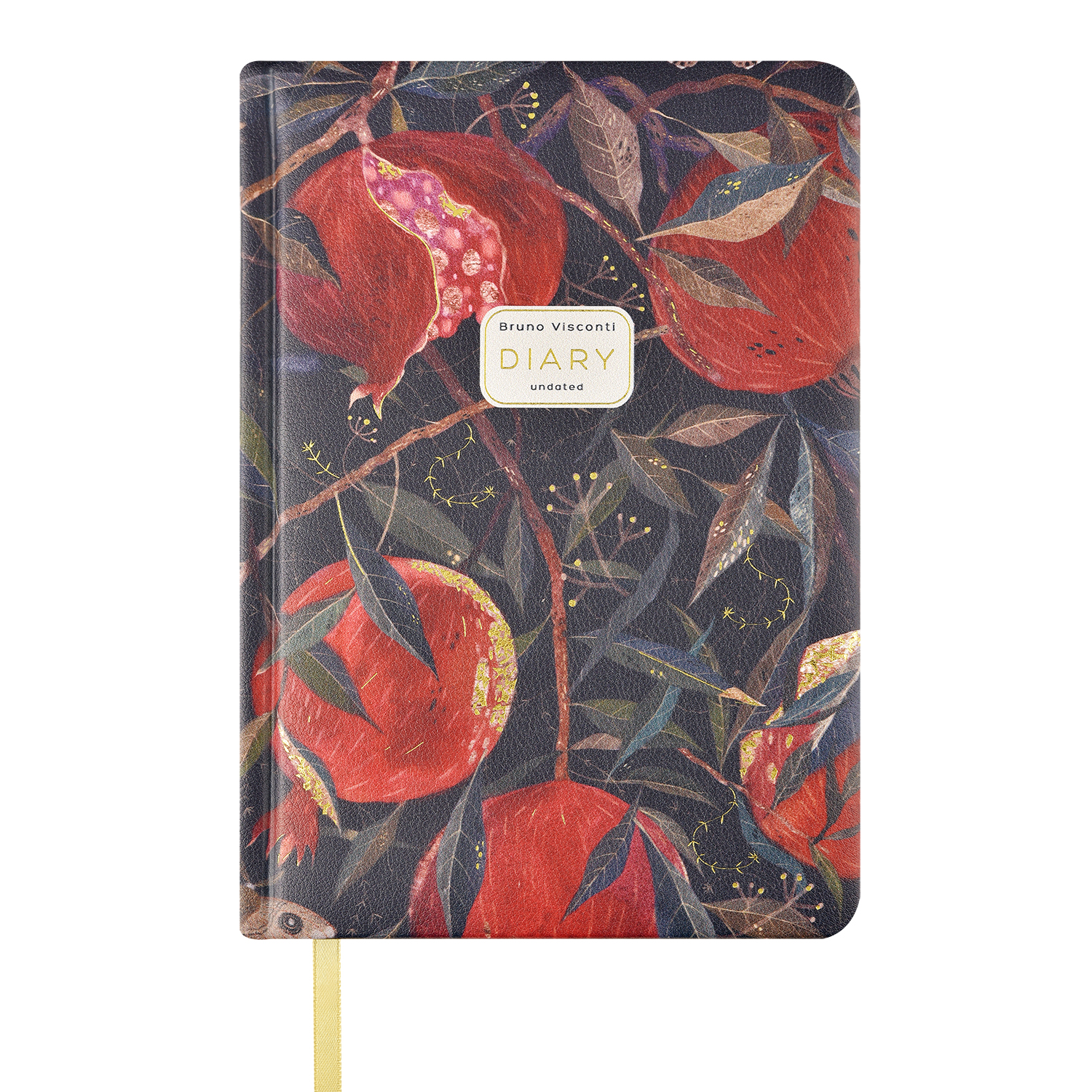 Ежедневник А5 120л недатир твобл Гранат кожзам ляссе золотой срез BRUNO VISCONTI 3-74402 690₽