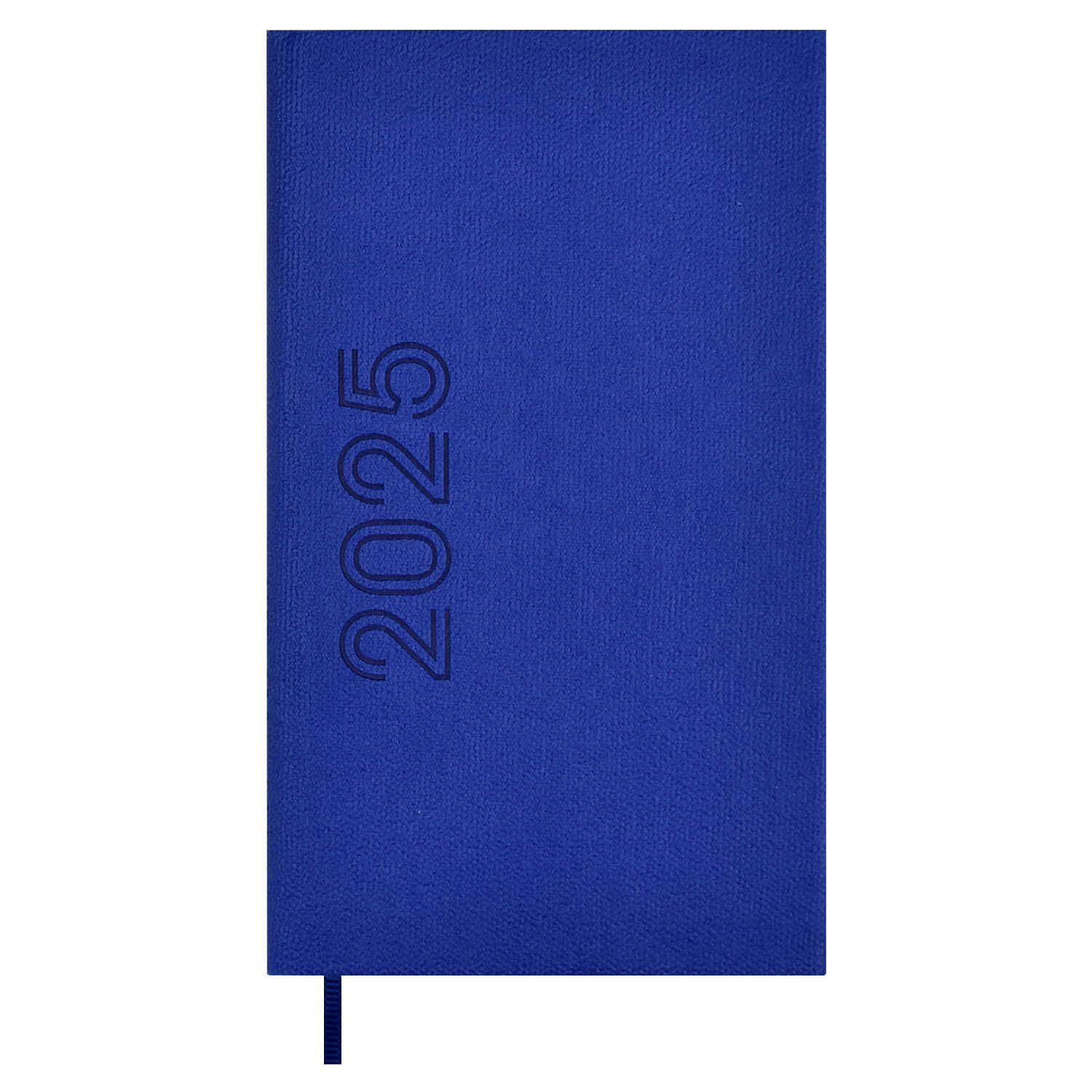 

Еженедельник 85х145мм 64л датир. 2025г тв.обл. Канвас микро синий кожзам ESCALADA 67109