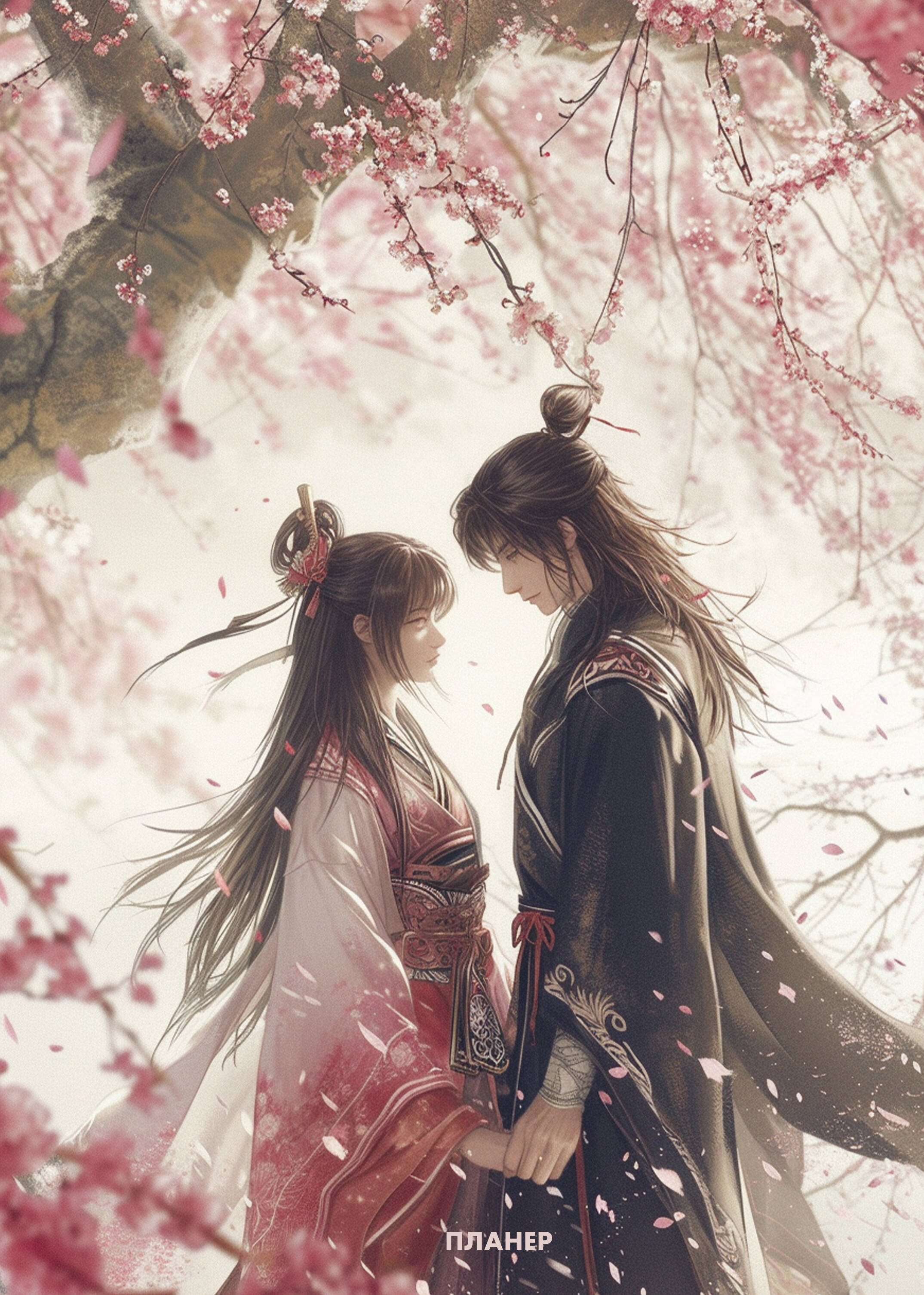 Планинг А4 36л недатир мягкобл скрепка Любовь под цветущей вишней Эксмо 1392643 210₽