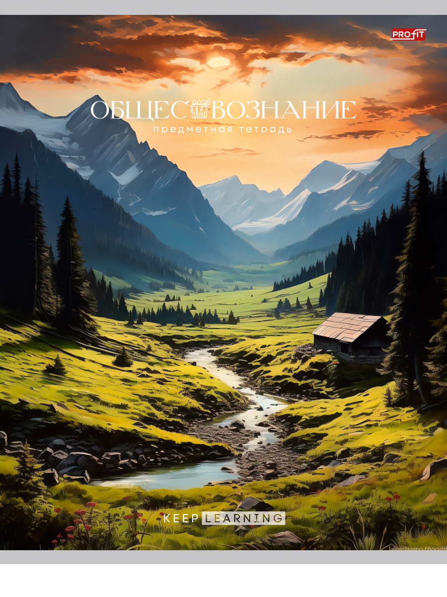 

Тетрадь предметная 36л клетка обл.мелов.бум. Гармония Обществознание эконом PROFIT Т36-1560