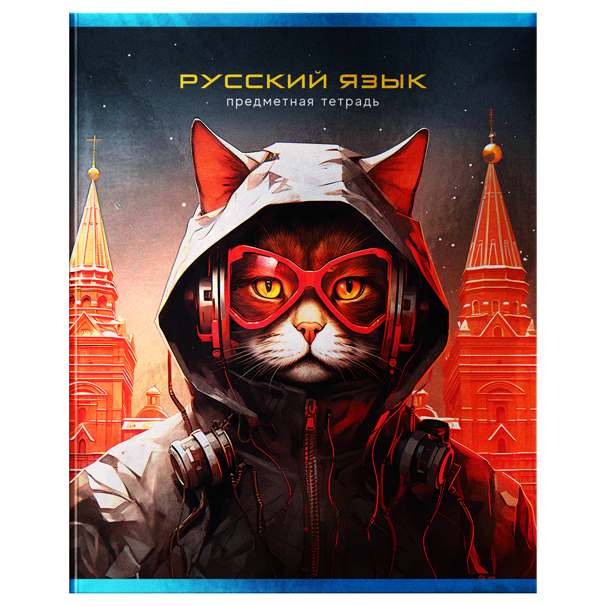 

Тетрадь предметная 48л линия мелов.картон Мир будущего Русский язык металлизир. BG ТП5ск48 56346