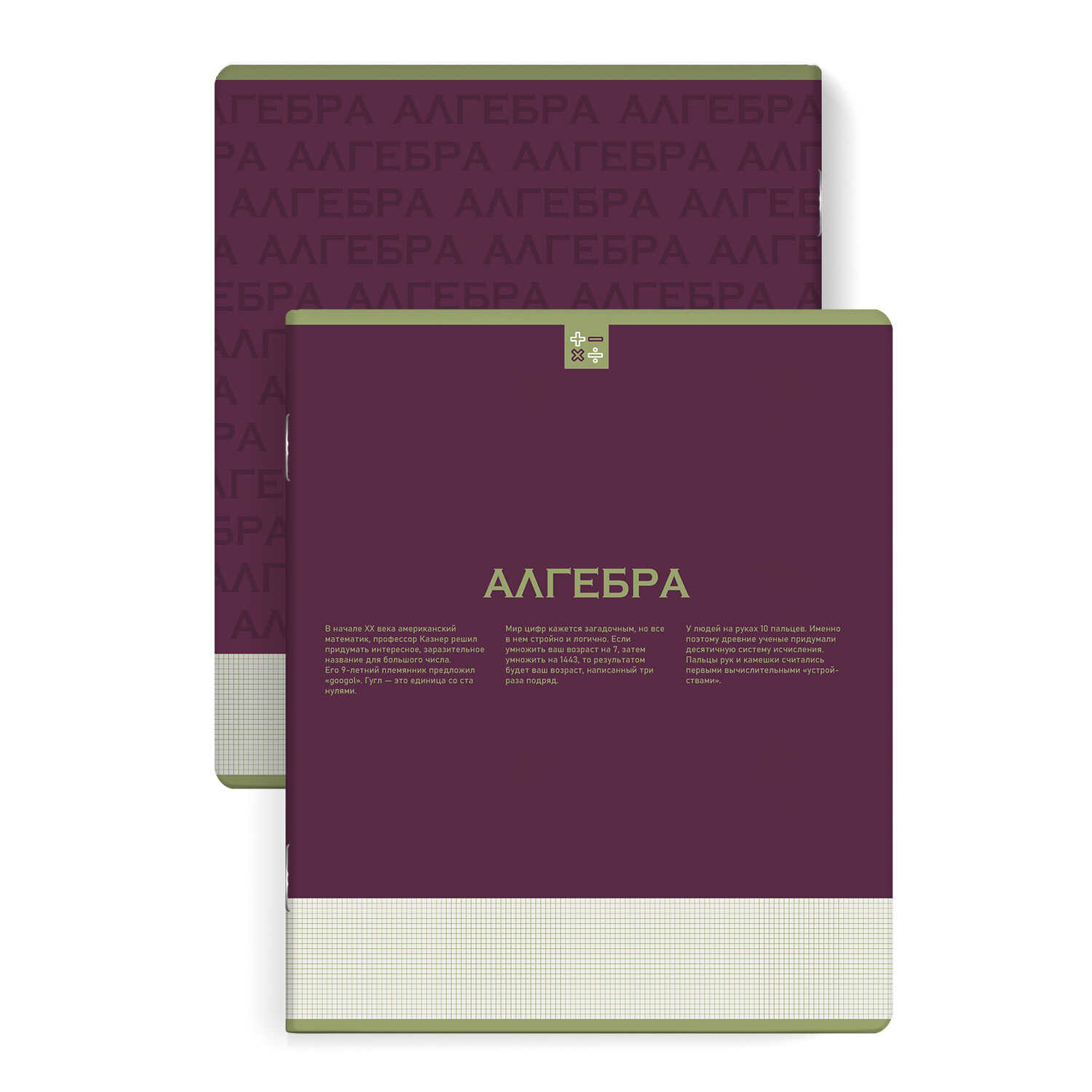 

Тетрадь предметная 48л клетка мелов.картон Нескучная классика Алгебра ФЕНИКС+ 67479