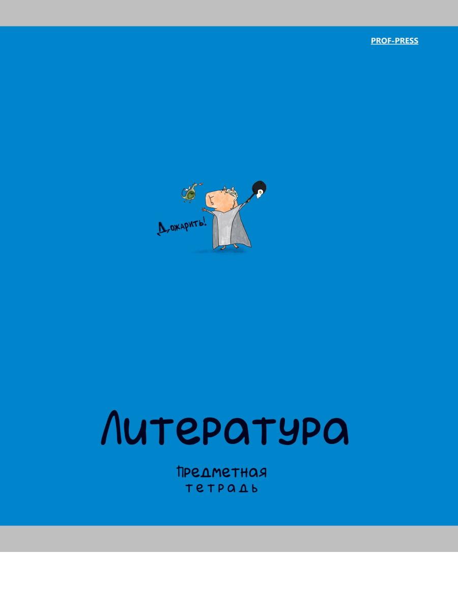 

Тетрадь предметная 48л линия мелов.картон Mini Friends Литература PROF-PRESS 48-2517