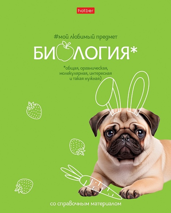 

Тетрадь предметная 48л клетка мелов.картон Мой любимый предмет Биология HATBER 48Т5лВd1_33140