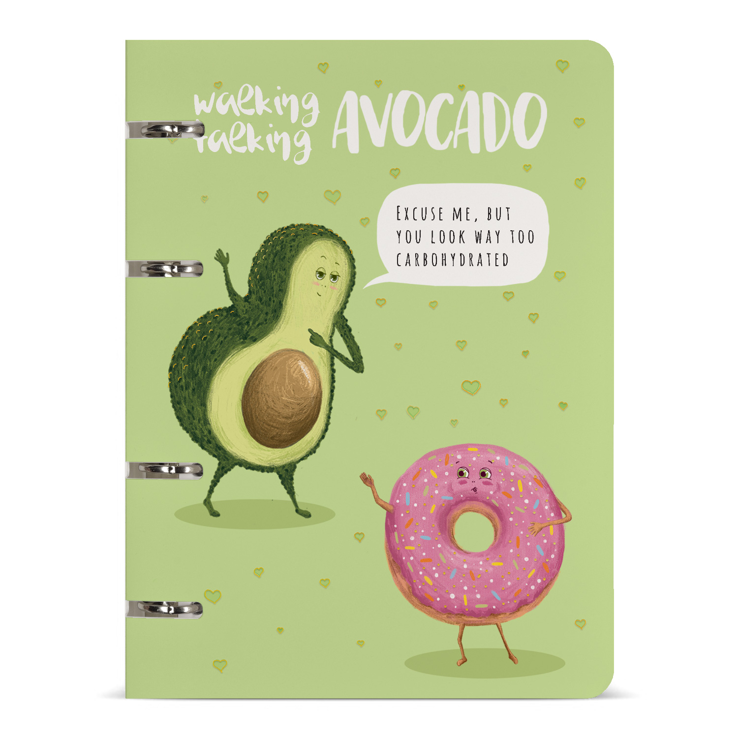 

Тетрадь на кольцах А5 80л в точку тв.обл. Авокадо Soft Touch смен.блок BRUNO VISCONTI 7-80-631/01