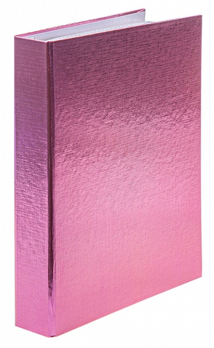 

Тетрадь на кольцах А5 120л клетка бумвинил METALLIC Розовая HATBER 120ТК5В1_03418