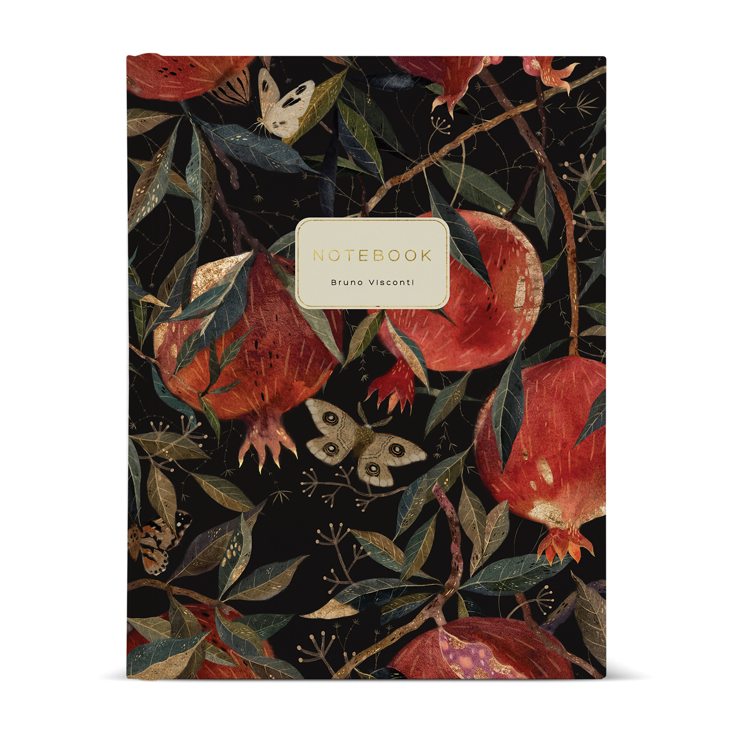 

Тетрадь на кольцах А5 80л клетка тв.обл. Flora Гранат глянц.лам. BRUNO VISCONTI 7-80-634/05