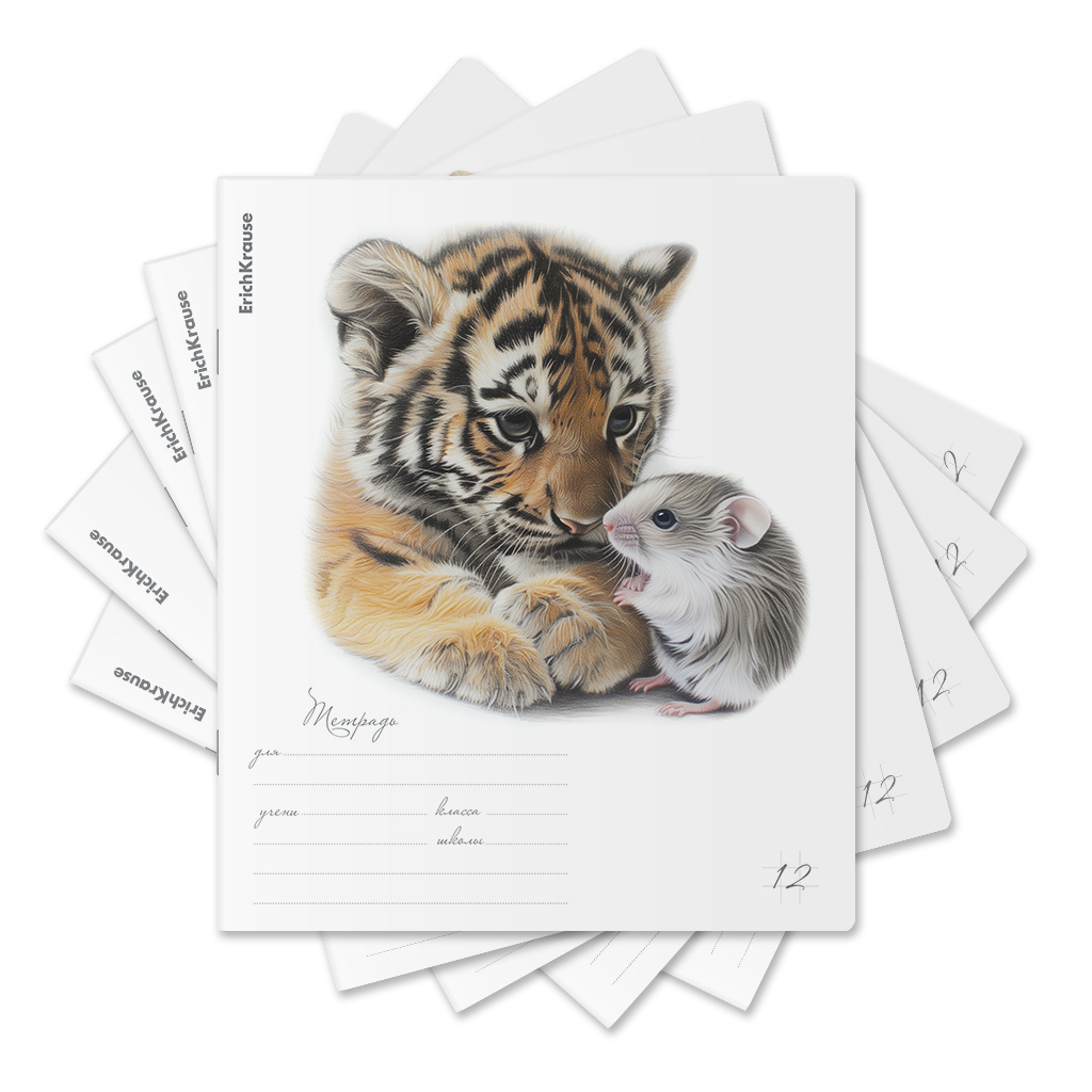 

Тетрадь А5 12л клетка мягк.обл. Little Cuties ERICH KRAUSE 63236