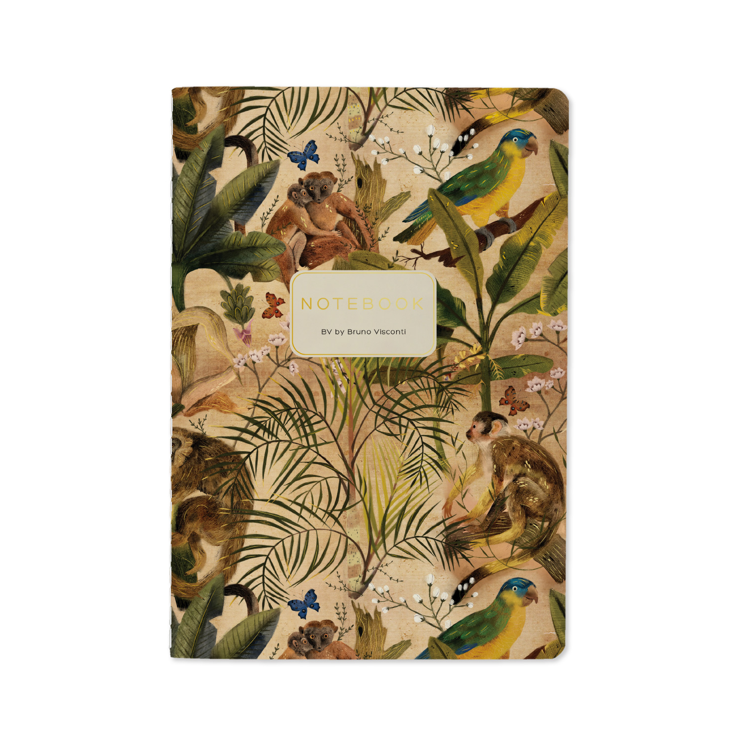 

Тетрадь А5 40л клетка нить мелов.картон Fauna Джунгли soft touch BRUNO VISCONTI 7-40-001/181