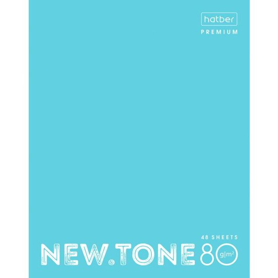 

Тетрадь А5 48л клетка скрепка мелов.картон Однотон NEWtone Pastel Незабудка 80г HATBER 48Т5лA1_05025