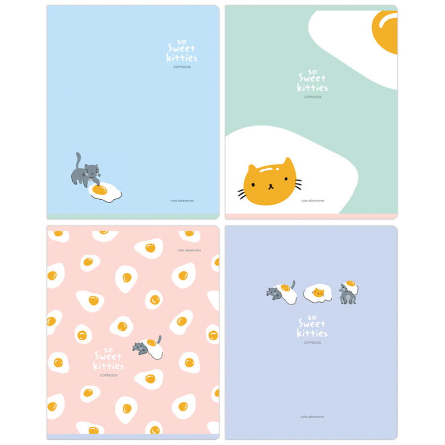 

Тетрадь А5 48л клетка скрепка мелов.картон Sweet kitty выб.лак BG Т5ск48_лм_вл 11062